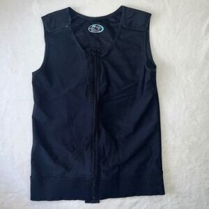 Marena Comfortwear Compression Vest Black 2XL Post-Surgical Support Zipper MVS